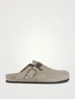 Suede Clogs