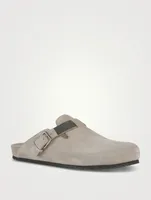 Suede Clogs