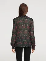 Jodelle Silk Shirt Floral Print