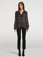 Jodelle Silk Shirt Floral Print