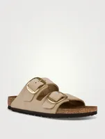 Arizona Big Buckle Leather Slide Sandals