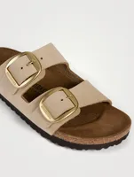 Arizona Big Buckle Leather Slide Sandals