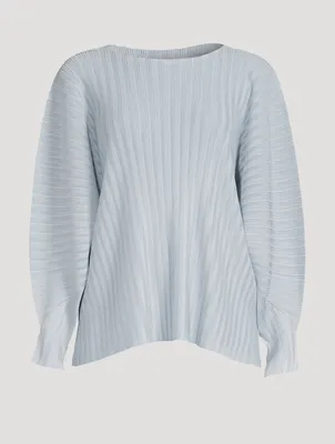 Monthly Colour January Rib Pleats Top