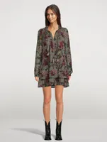 Elynne Silk Dress Floral Print