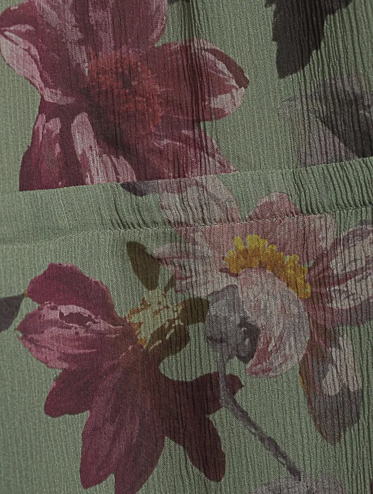Elynne Silk Dress Floral Print