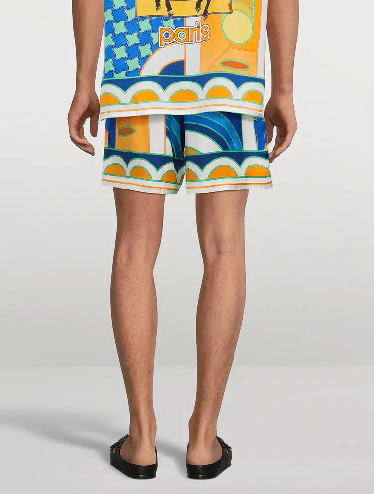 Paysage Silk Shorts