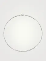 Tennis 14K White Gold Petite Lab Grown Diamond Necklace