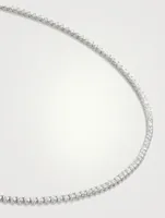 Tennis 14K White Gold Petite Lab Grown Diamond Necklace