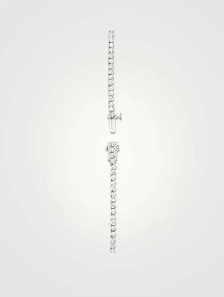 Tennis 14K White Gold Petite Lab Grown Diamond Necklace