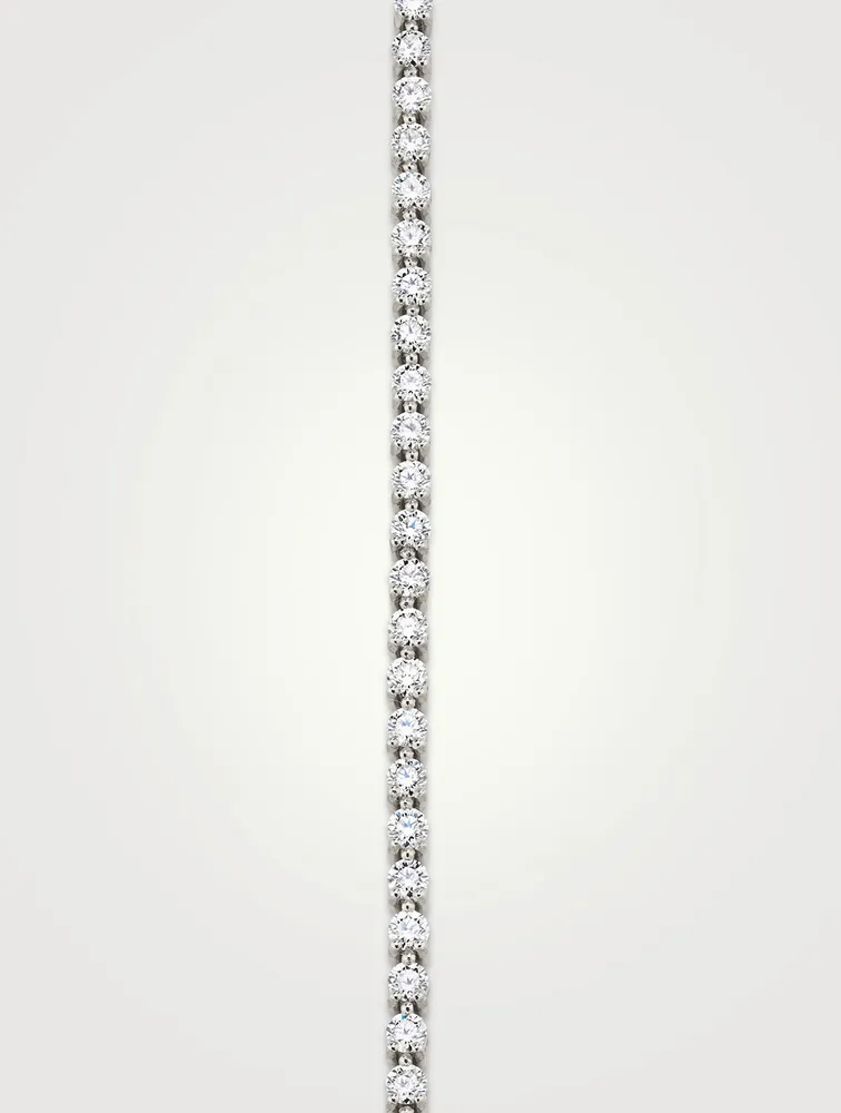 Medium Tennis 14K White Gold Lab Grown Diamond Bracelet