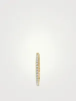 Hoops 14K Gold Large Pavé Lab Grown Diamond Huggie Earring