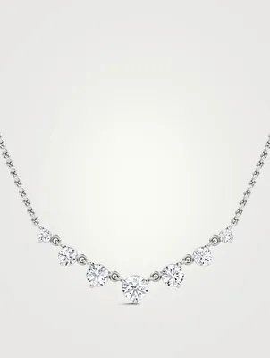 VRAI x Brides 14K White Gold Linked Lab Grown Diamond Tennis Necklace