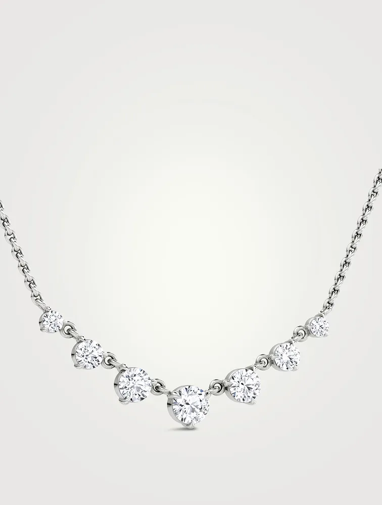 VRAI x Brides 14K White Gold Linked Lab Grown Diamond Tennis Necklace