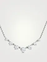 VRAI x Brides 14K White Gold Linked Lab Grown Diamond Tennis Necklace