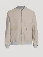 Suede Bomber Jacket