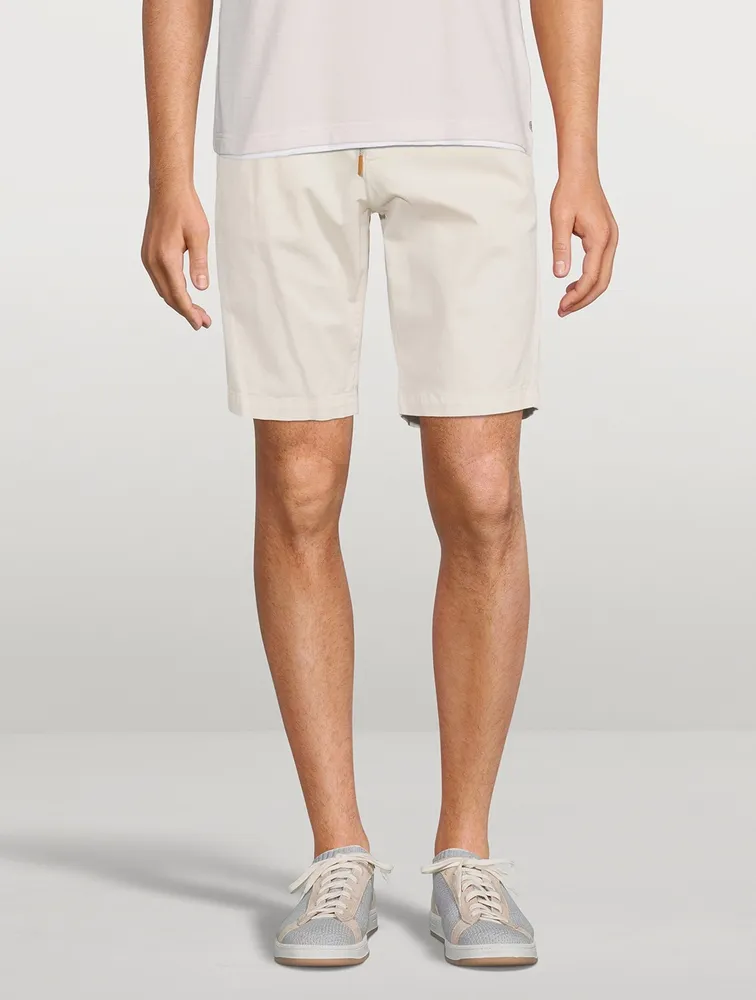 Cotton Stretch Bermuda Shorts