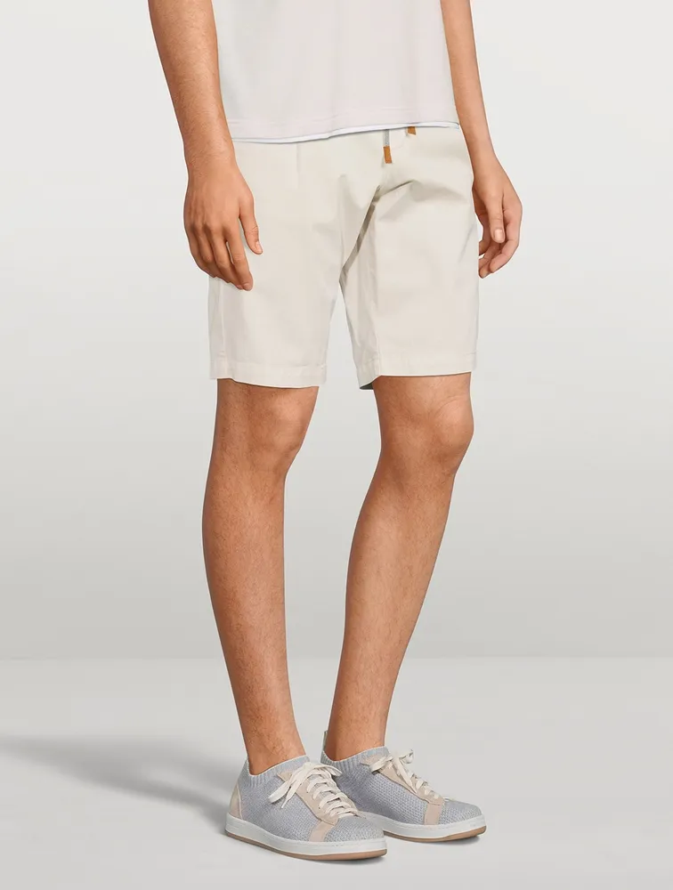 Cotton Stretch Bermuda Shorts