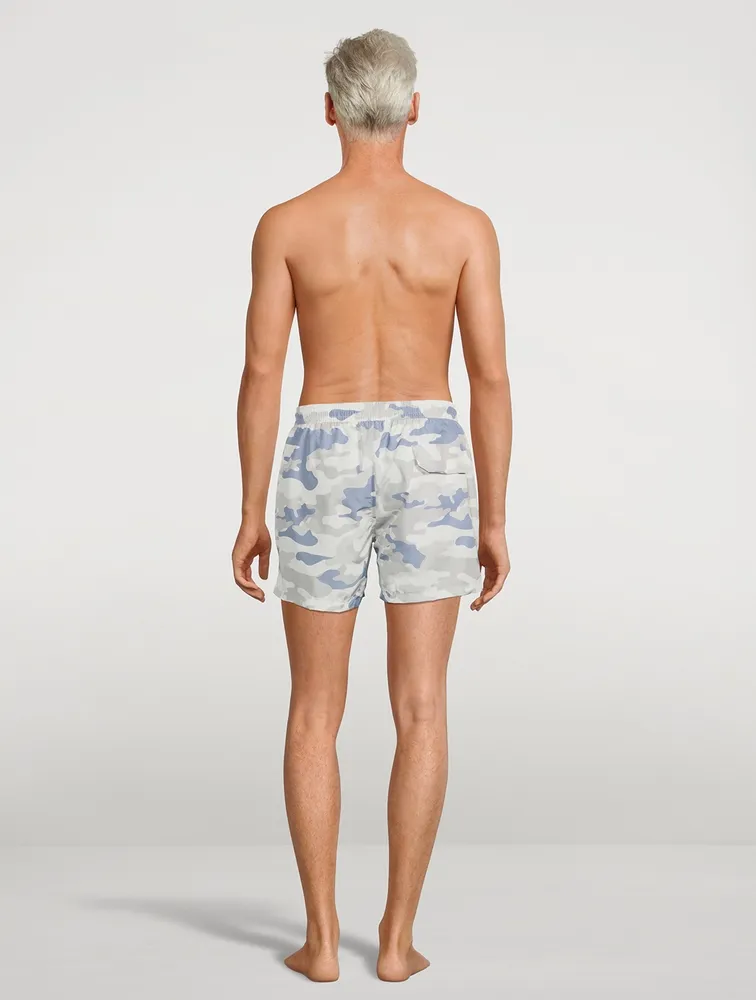 Beach Swim Shorts Camo Print