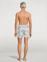 Beach Swim Shorts Camo Print