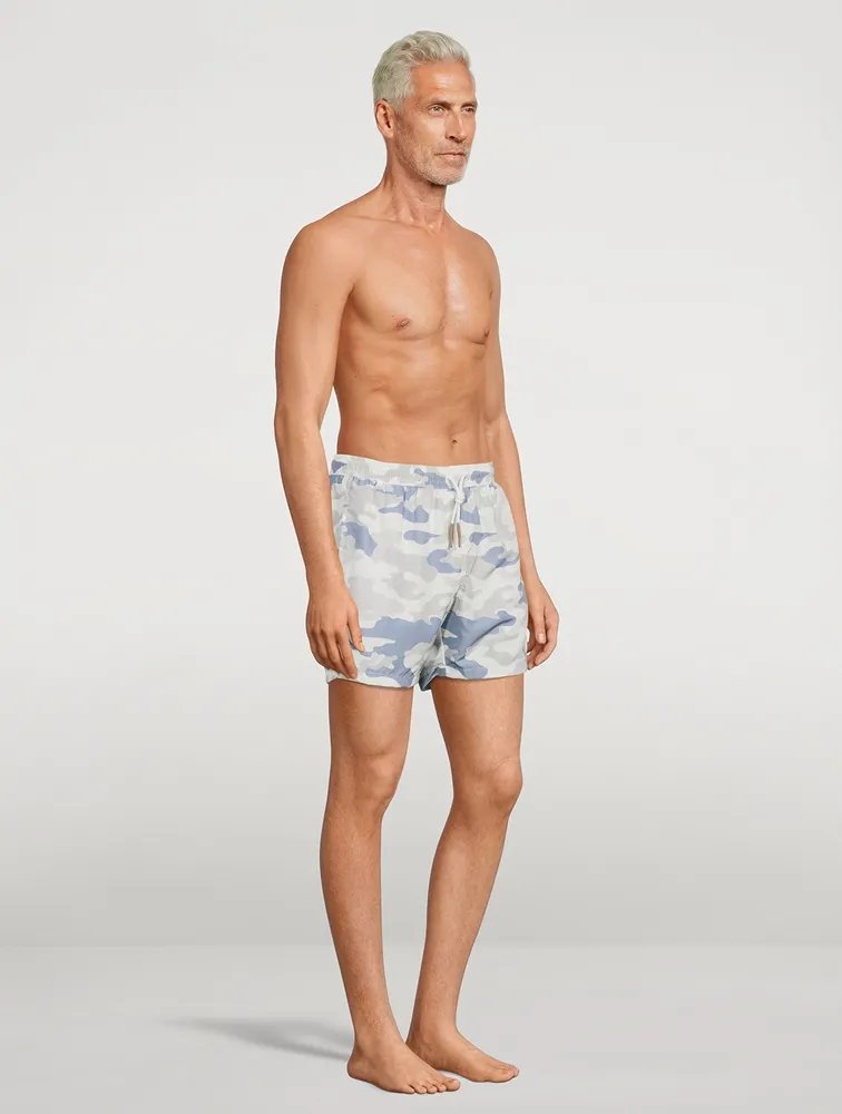 Beach Swim Shorts Camo Print