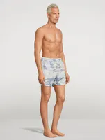 Beach Swim Shorts Camo Print