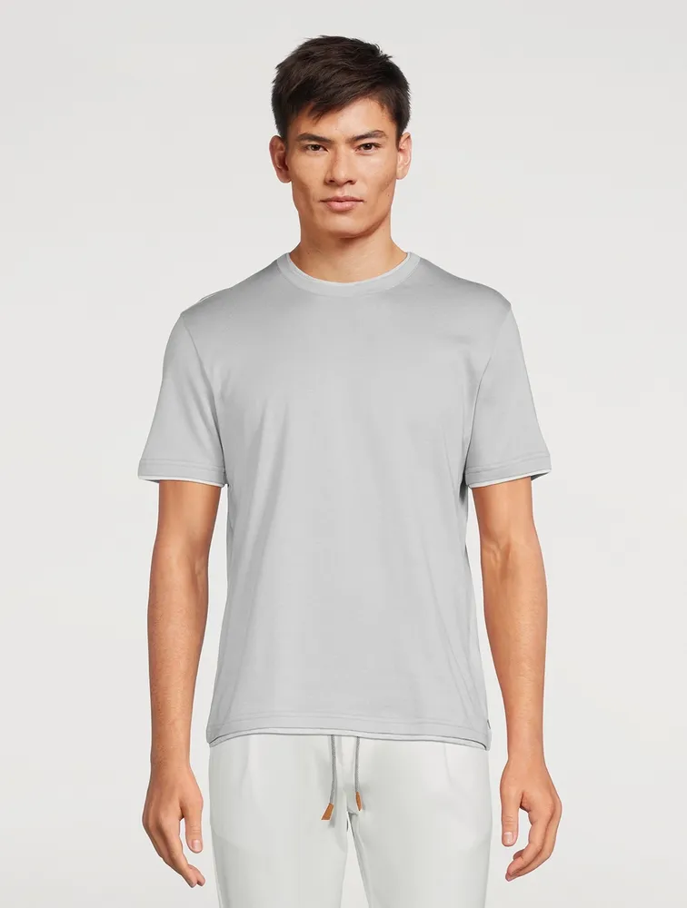 Cotton Layered T-Shirt