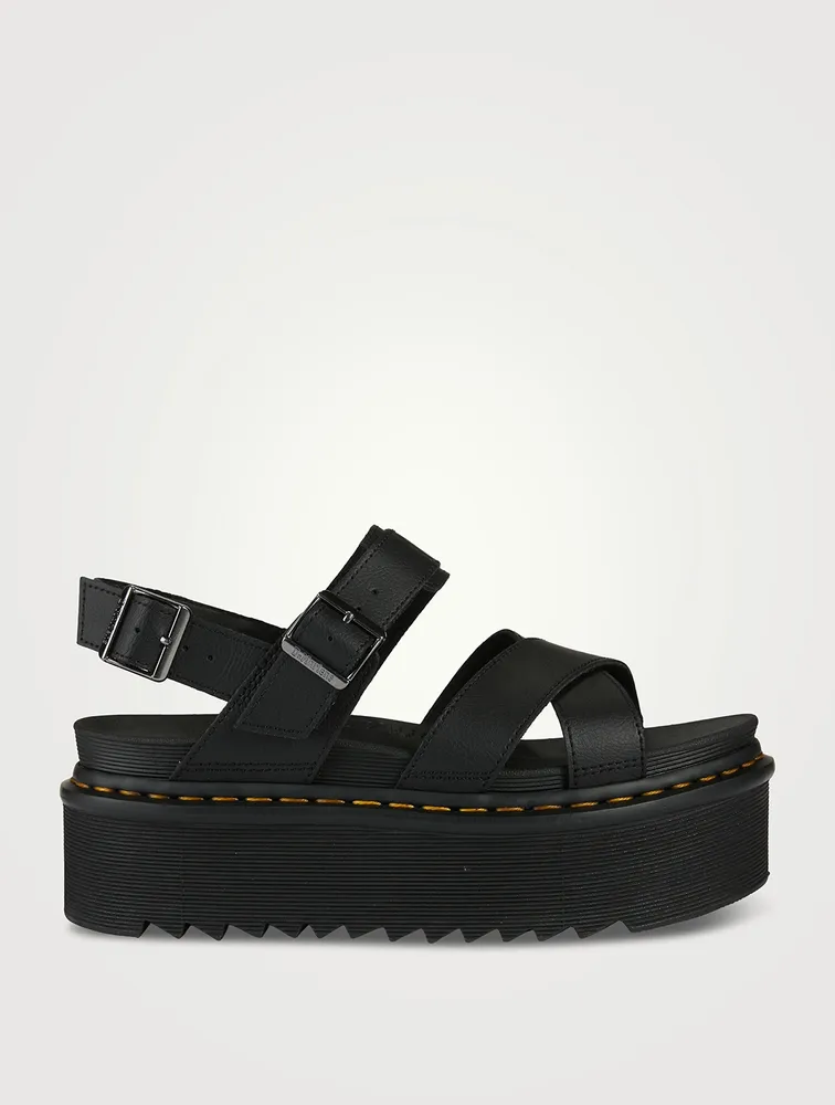 Voss II Quad Leather Platform Sandals