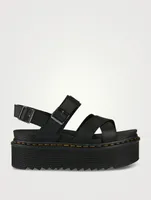 Voss II Quad Leather Platform Sandals