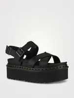 Voss II Quad Leather Platform Sandals