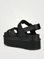Voss II Quad Leather Platform Sandals