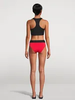 Two-Piece High-Leg Bikini Swim Set
