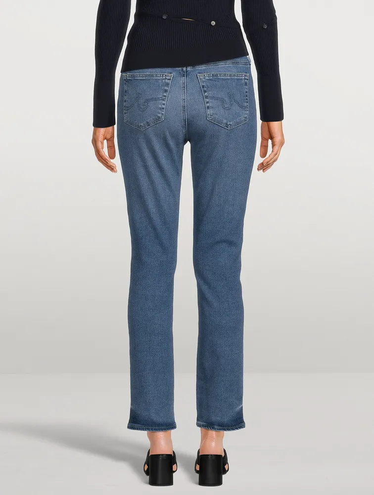 Mari High-Rise Slim Straight Jeans