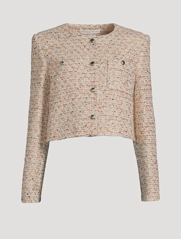 Sequin Tweed Jacket