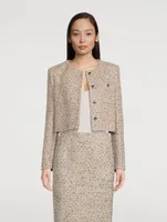 Sequin Tweed Jacket