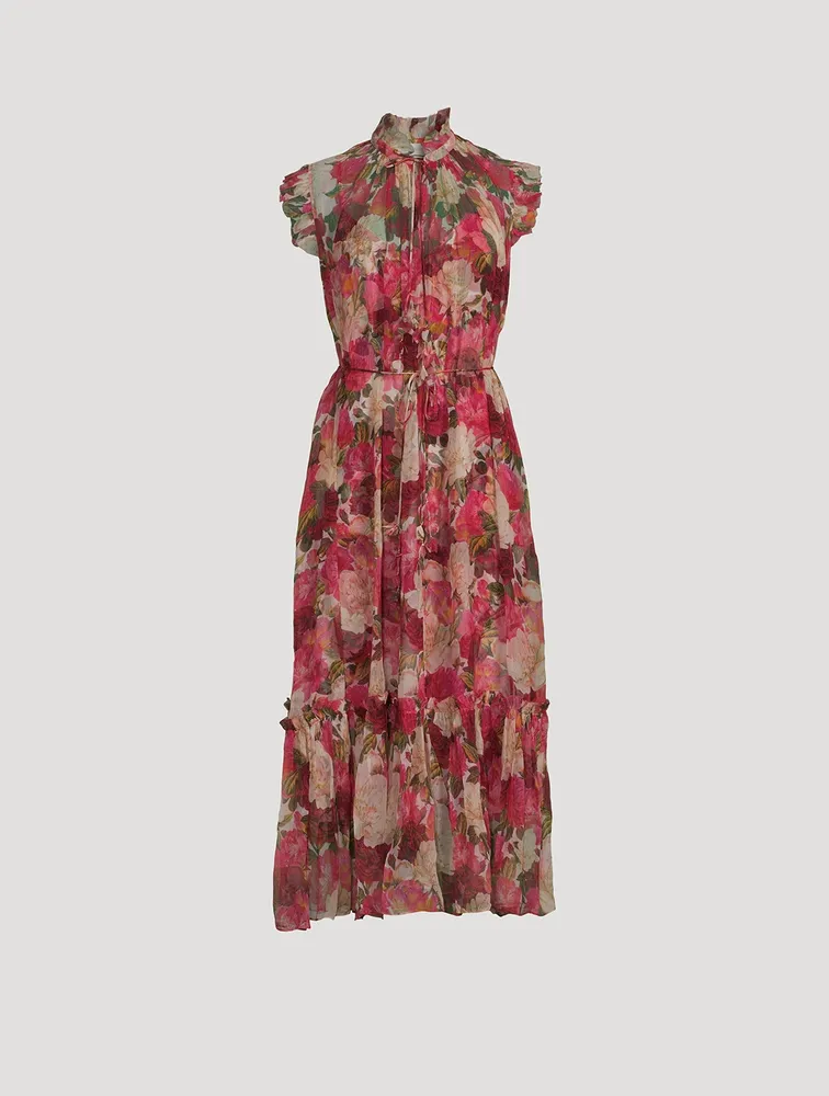 Wonderland Flutter Dress Floral Print