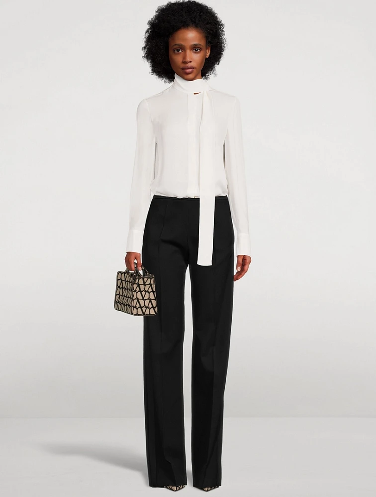 Wool Tuxedo Trousers