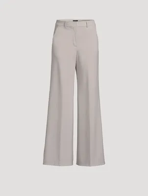 Terena Wide-Leg Precision Ponte Trousers