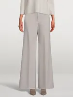 Terena Wide-Leg Precision Ponte Trousers