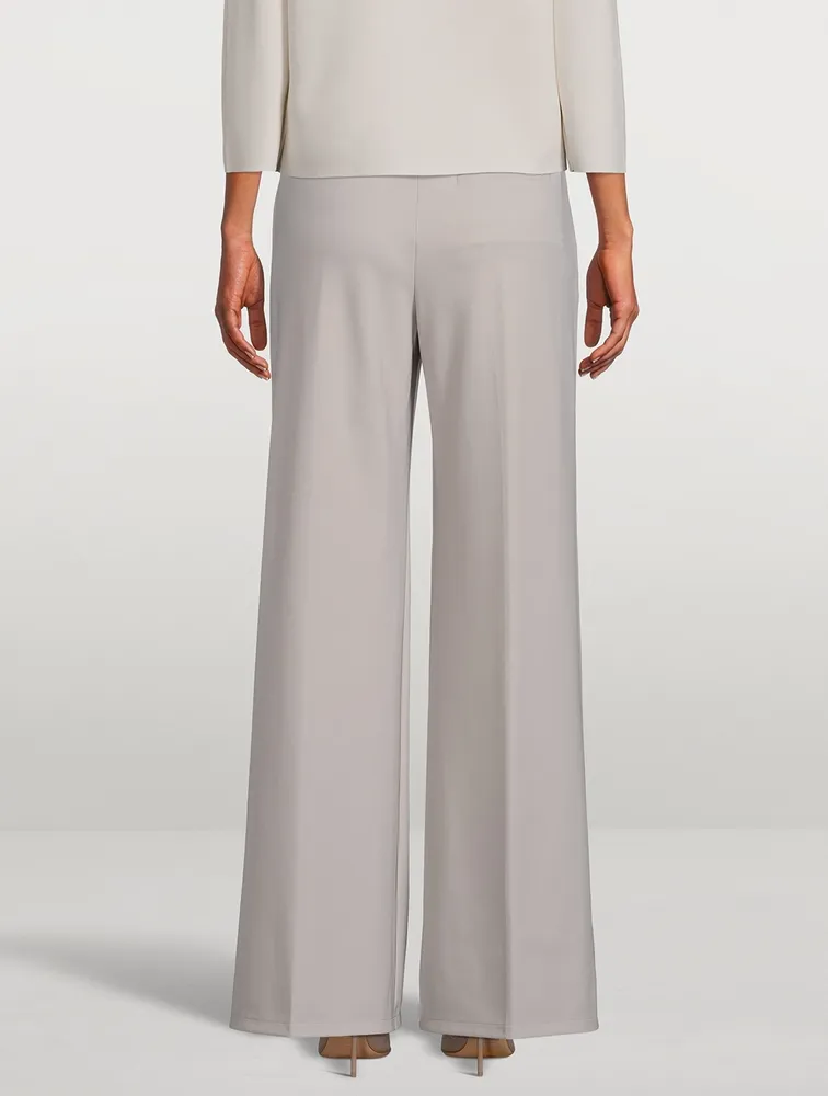 Terena Wide-Leg Precision Ponte Trousers