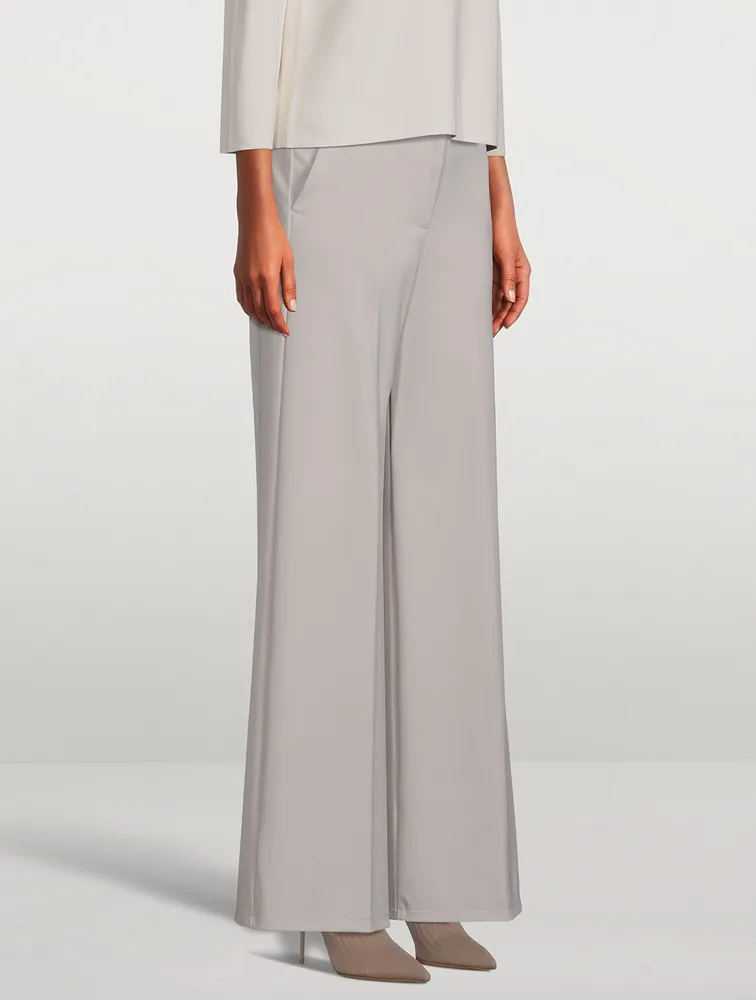 Terena Wide-Leg Precision Ponte Trousers