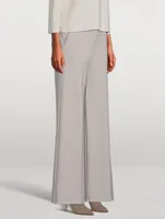 Terena Wide-Leg Precision Ponte Trousers