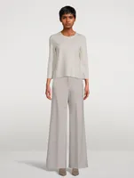 Terena Wide-Leg Precision Ponte Trousers