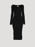 The Beth Long-Sleeve Knit Dress