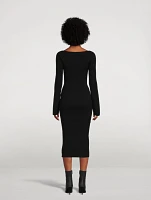 The Beth Long-Sleeve Knit Dress