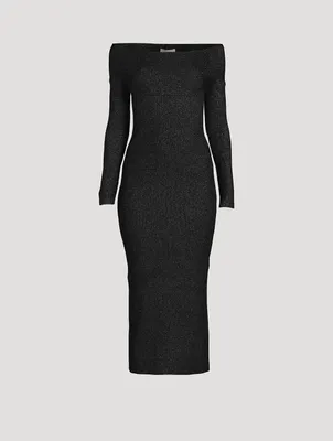 The Marisole Off-The-Shoulder Knit Dress