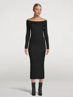 The Marisole Off-The-Shoulder Knit Dress