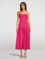 Joanine Strapless Midi Dress