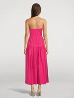 Joanine Strapless Midi Dress