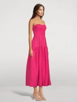 Joanine Strapless Midi Dress