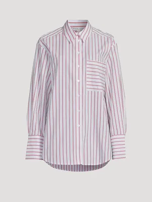 Ribiero Oversized Shirt Stripe Print